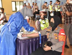 I80 Personil Polres Morowali Utara Jalani Pemeriksaan Kesehatan