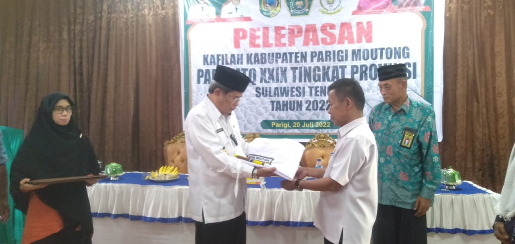 Lepas Kafilah MTQ Tingkat Provinsi Sulteng, Ini Pesan Wabup Parimo