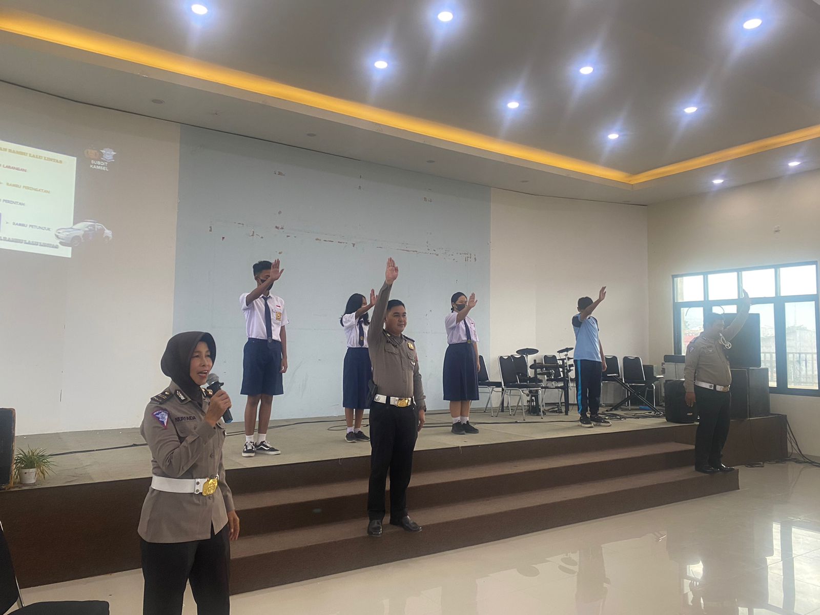 Goes To School, Ditlantas Polda Sulteng Ajarkan Etika Berlalu Lintas