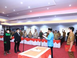 Gubernur Sulteng Lantik Rudy Dewanto Sebagai Pj Sekda