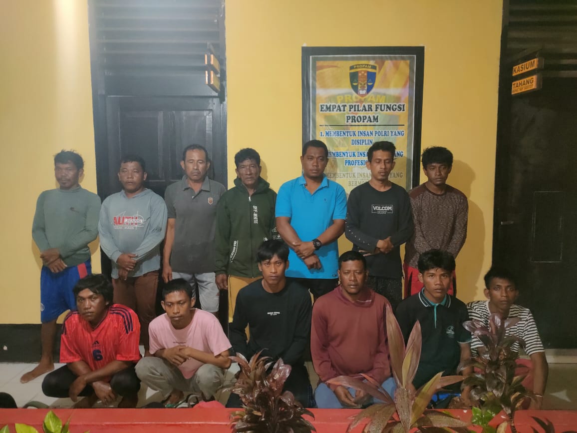 Polda Sulteng Amankan 16 Pelaku Bom Ikan di Perairan Balut