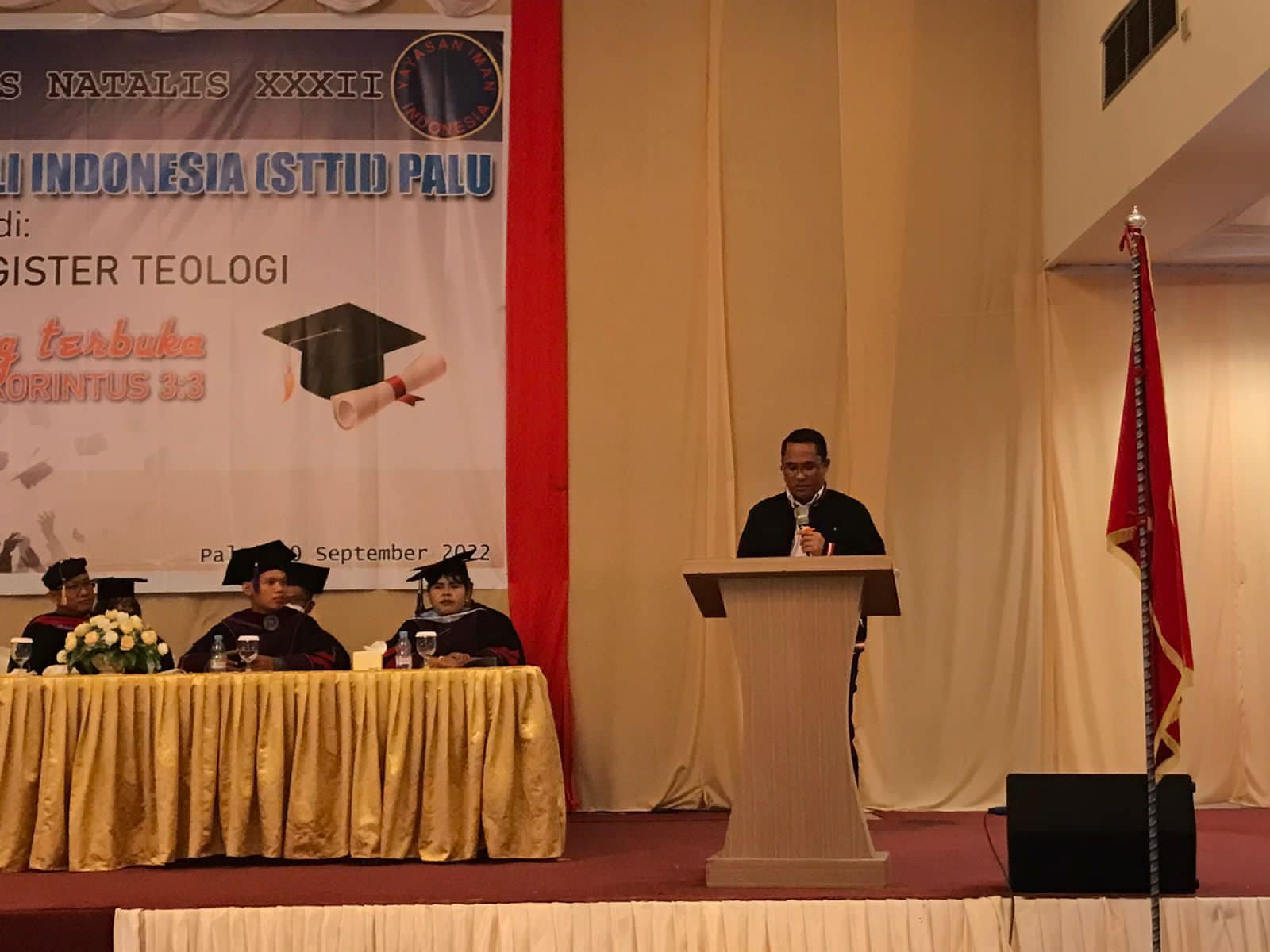 Hadiri Wisuda STTII Palu, Begini Pesan Wabup Sigi