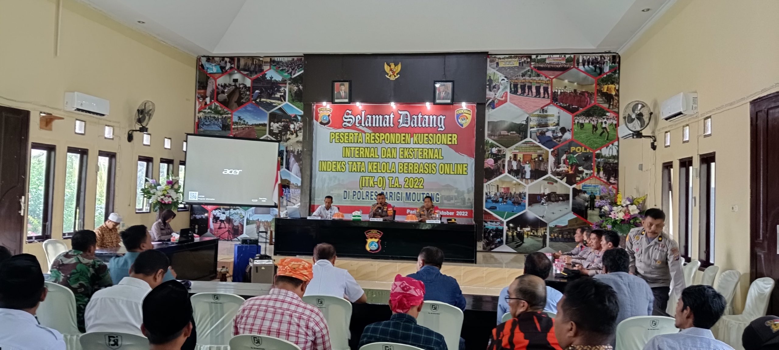 Hari Pertama ITK di Polres Parimo, Dimulai dengan Responden Eksternal