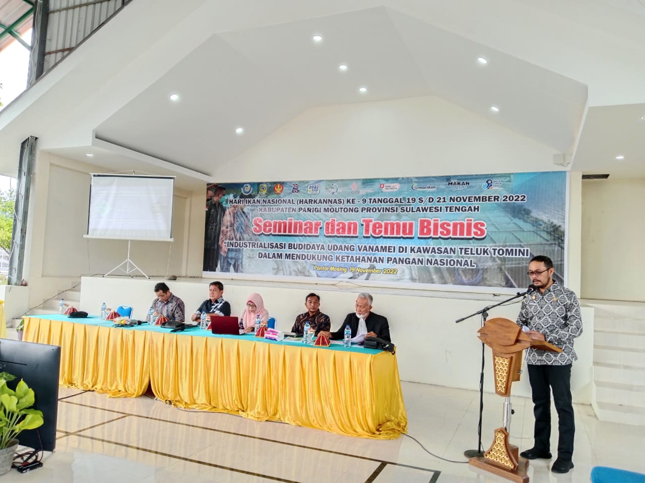 Seminar dan Temu Bisnis, Dorong Industri Udang Vaname di Teluk Tomini untuk Ketahanan Pangan