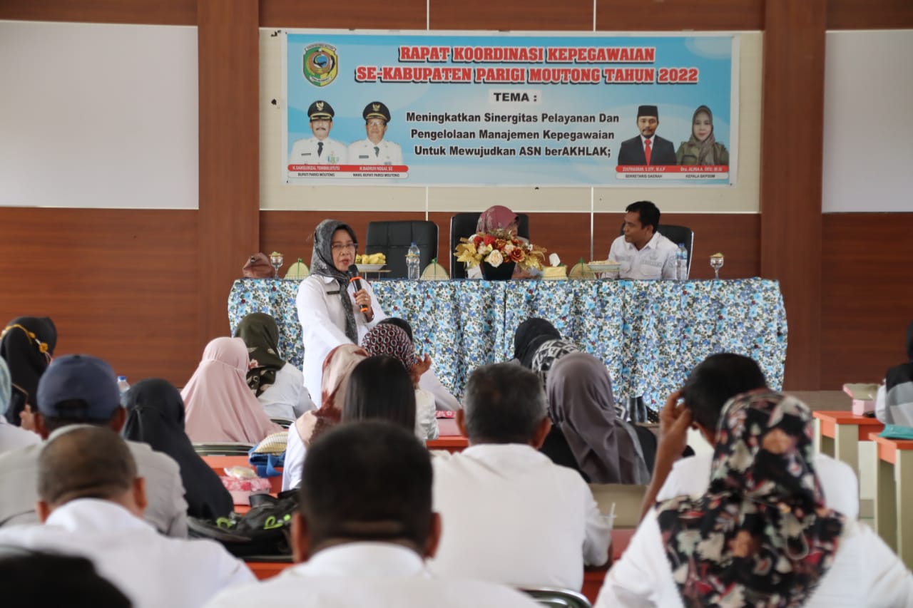 Tingkatkan Sinergitas Pelayanan, BKPSDM Parimo Gelar Rakor Kepegawaian
