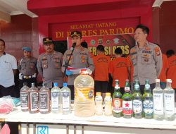 Operasi Pekat Tinombala, Polres Parimo Ungkap 4 Kasus dan Amankan 4 Tersangka