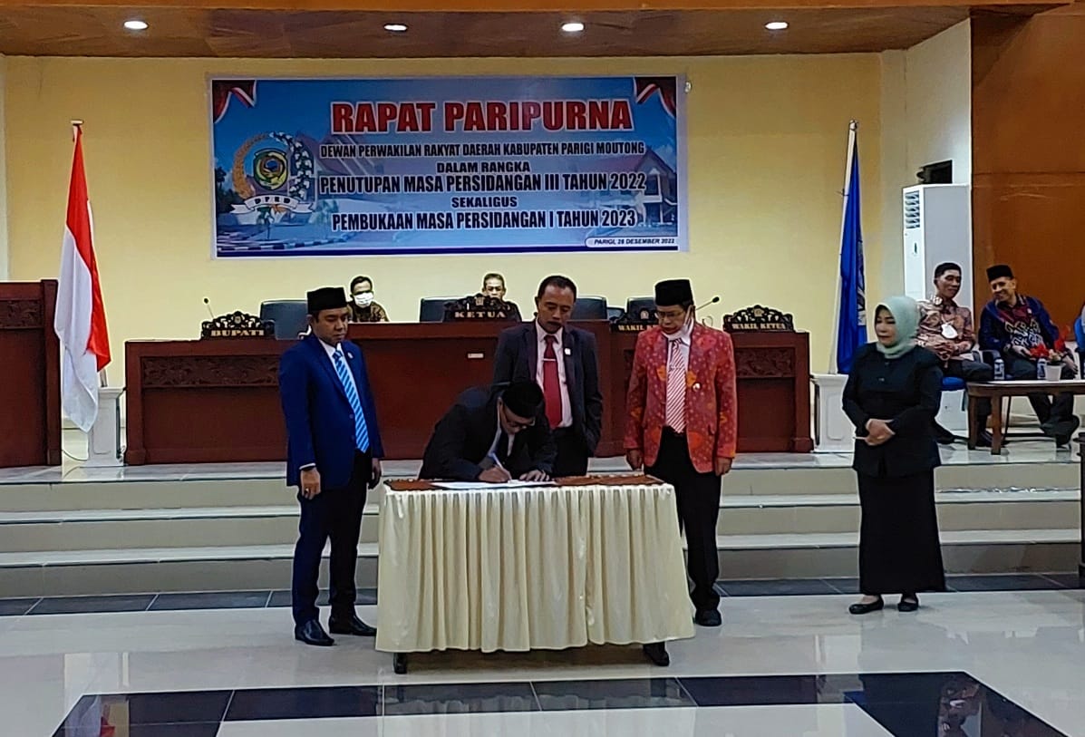 APBD 2023 Kabupaten Parimo Sebesar Rp1,7 Triliun Disahkan