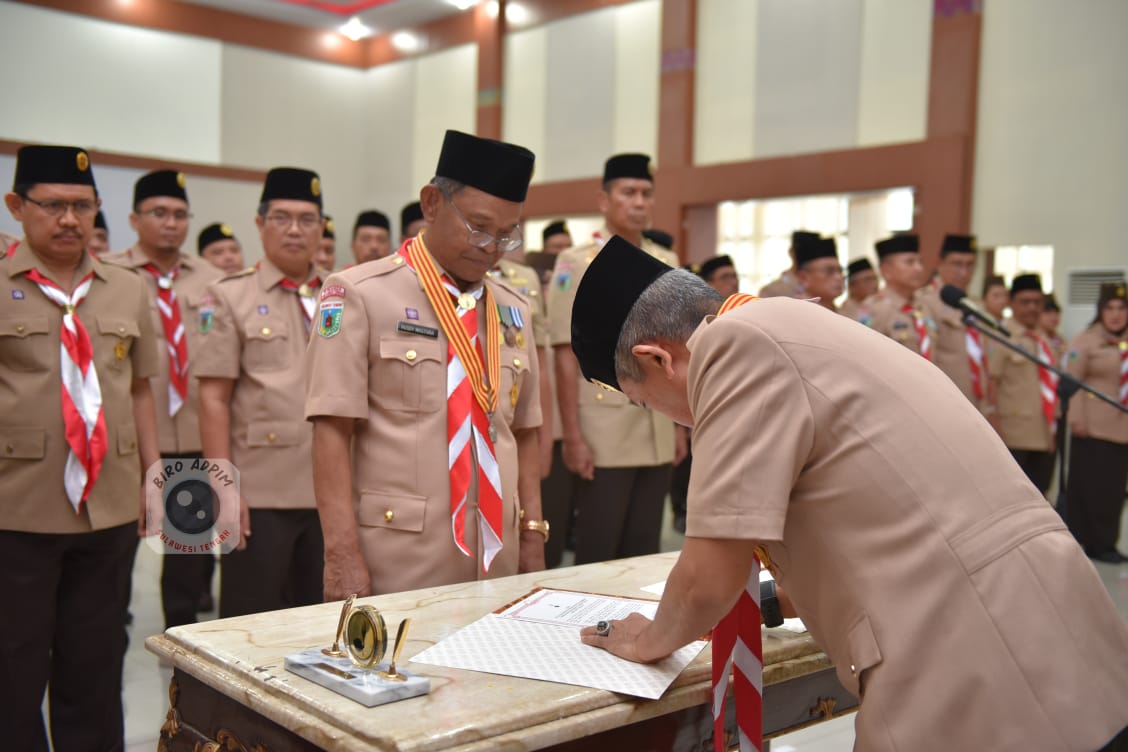 Rusdy Mastura Jabat Ketua Mabida Gerakan Pramuka Sulteng