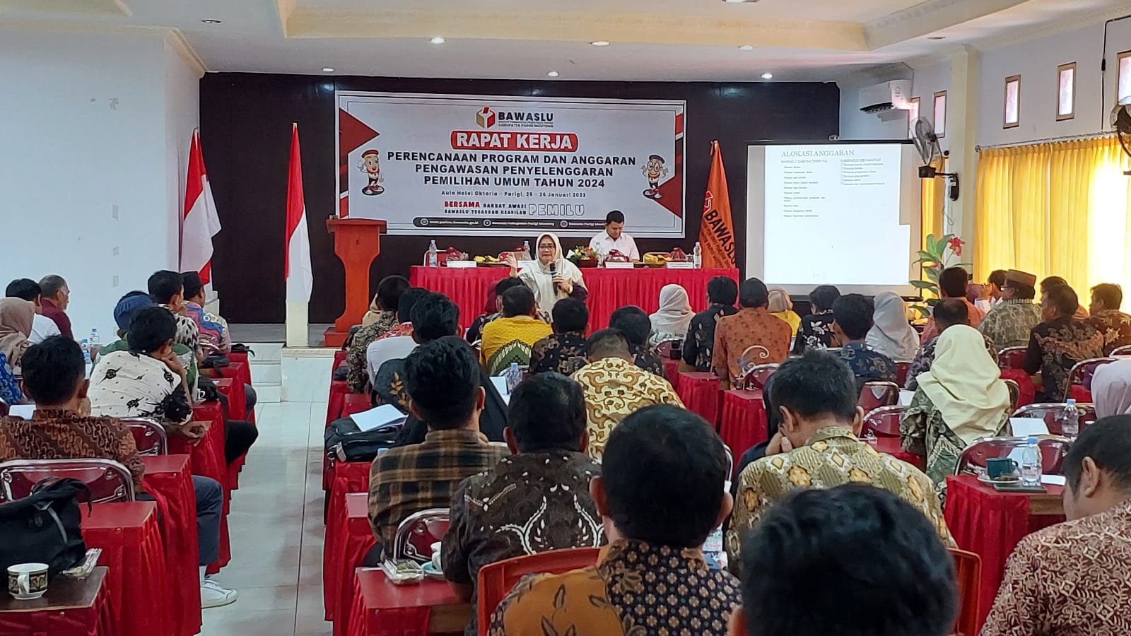 Raker Bawaslu Parimo, Berikan Penguatan Pengelolaan Anggaran
