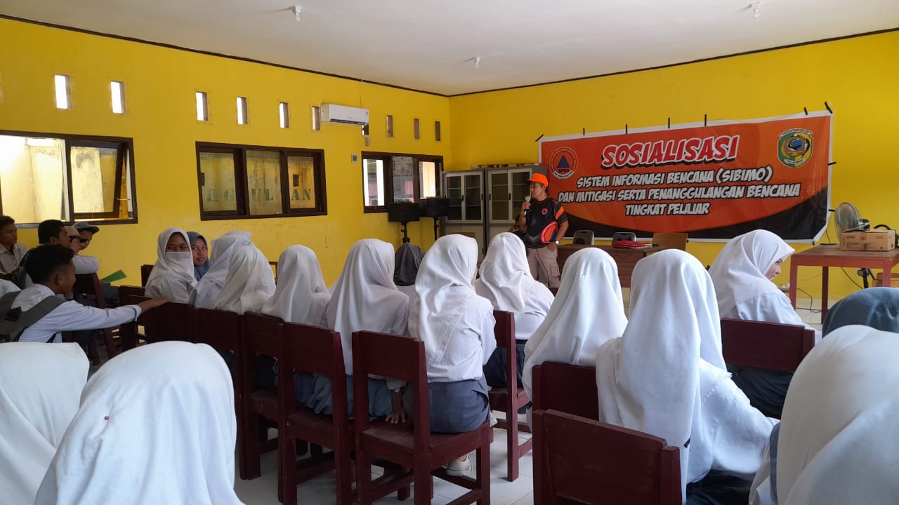 BPBD Parimo Berikan Edukasi Kebencanaan ke Pelajar
