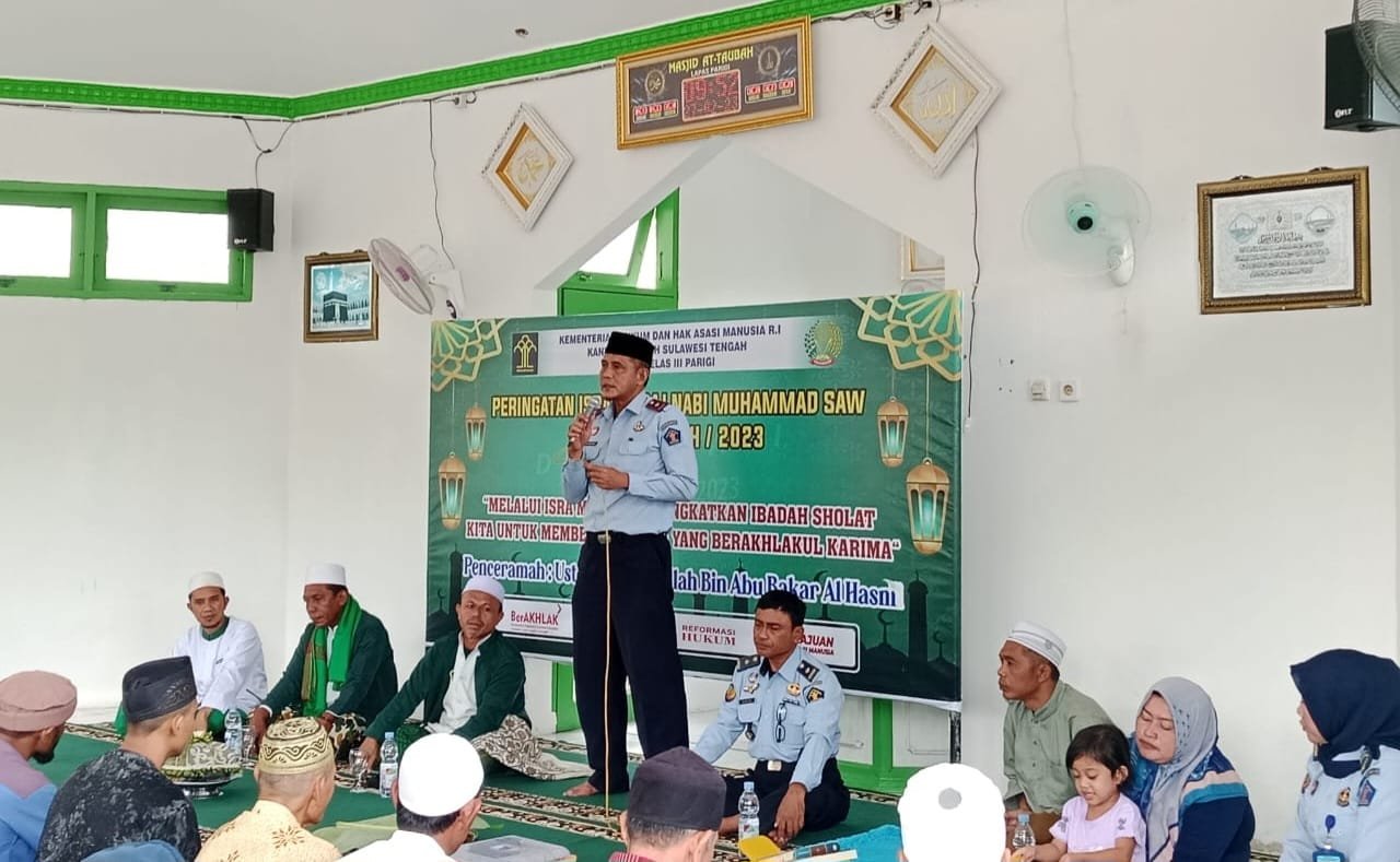 Lapas Parigi Peringati Isra Miraj 1444 H Bersama Wabin