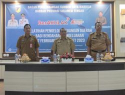 Pemprov Sulteng Gelar Pelatihan Pengelolaan Keuangan Daerah