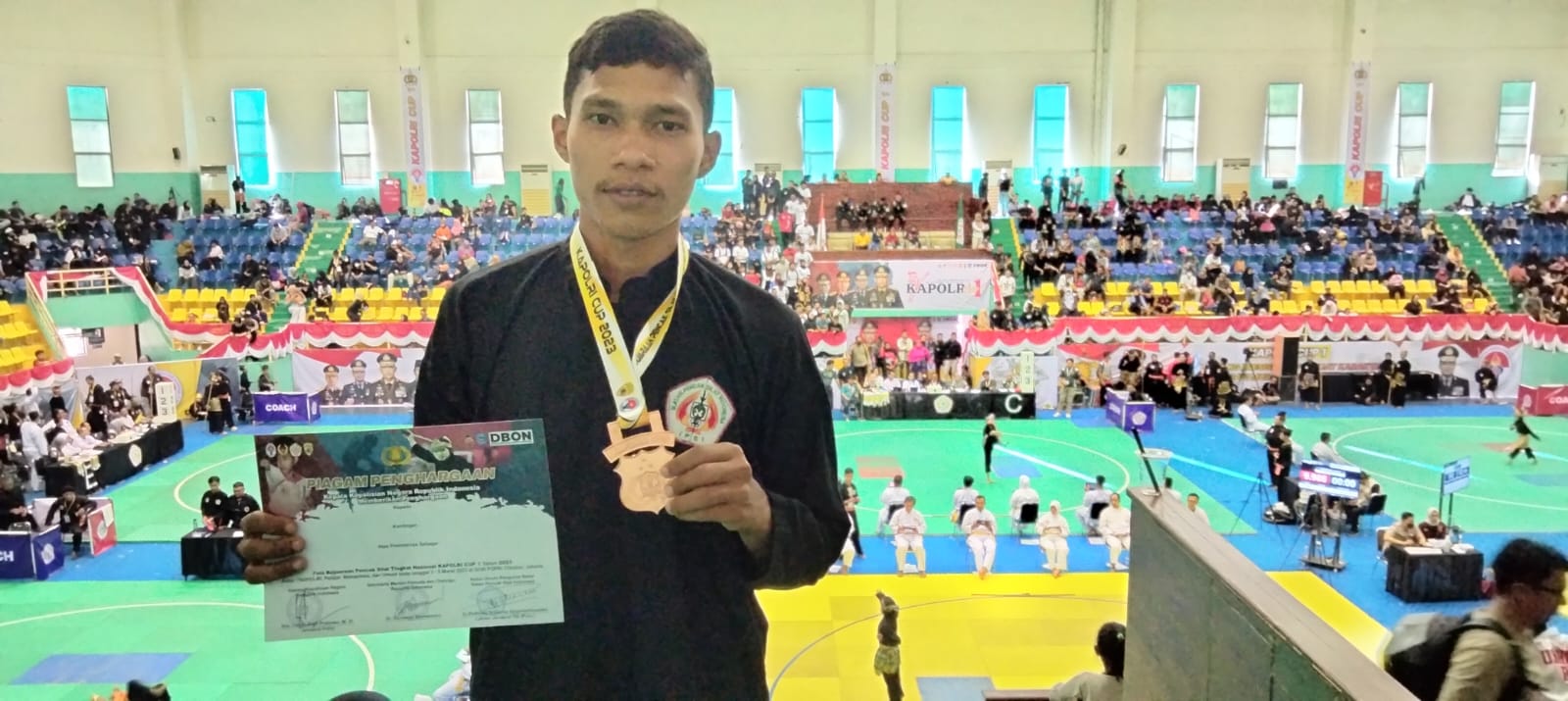 Polda Sulteng Raih Perunggu di Kejurnas Pencak Silat Kapolri Cup I 2023