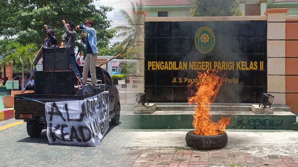 Alarm Sulteng Demo Tolak Vonis Bebas Pelaku Penembak Erfaldi