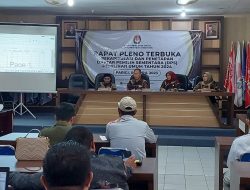 KPU Parimo Gelar Rapat Pleno Terbuka Penetapan DPS