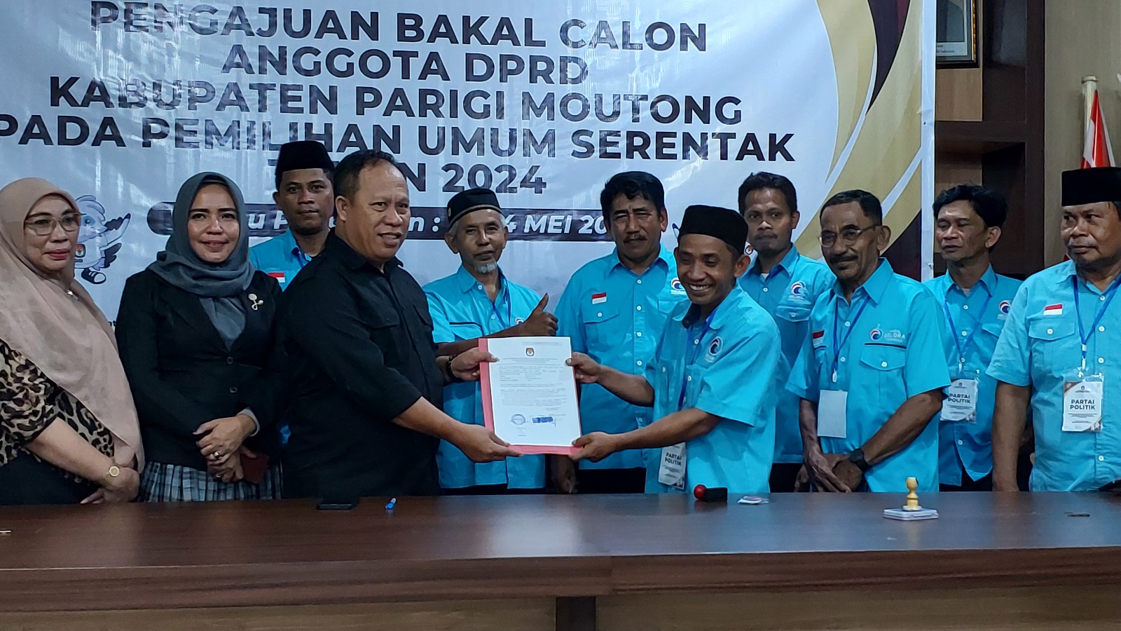 KPU Parimo Kembalikan Berkas Pencalonan Bacaleg Partai Gelora