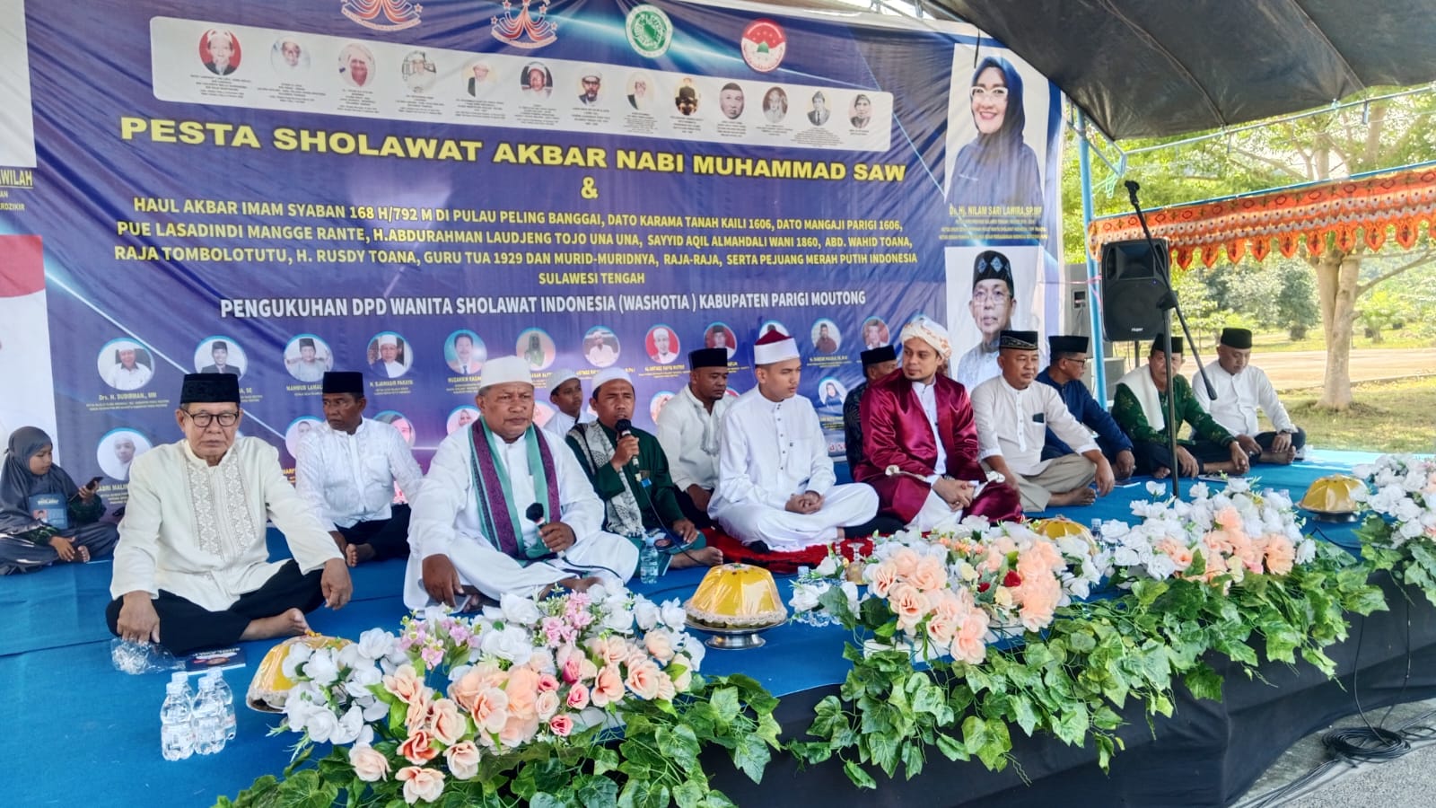 Masyarakat Parimo Hadiri Pesta Sholawat Akbar di Eks Sail Tomini