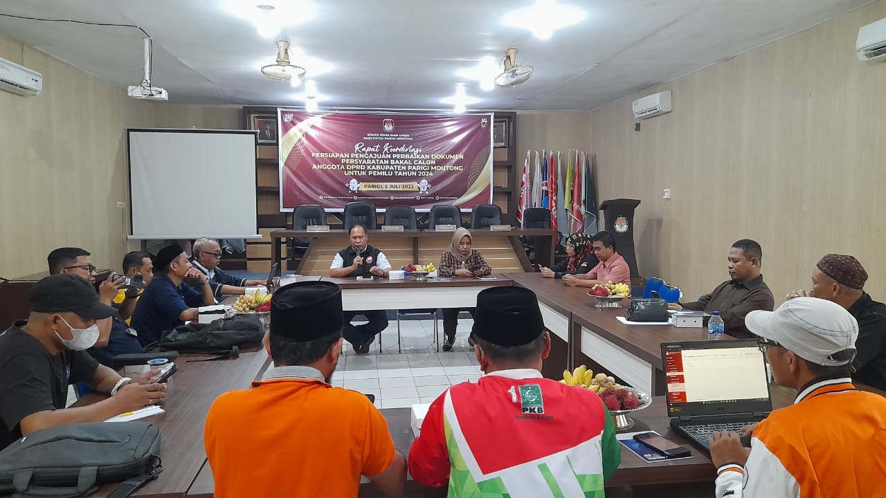 Antisipasi Masalah Saat Umumkan DCS, KPU Parimo Gelar Rakor