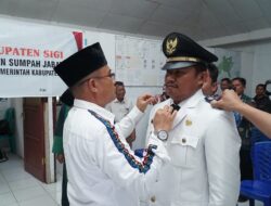 Lantik Camat dan Sekcam Marawola Barat, Begini Pesan Wabup Samuel