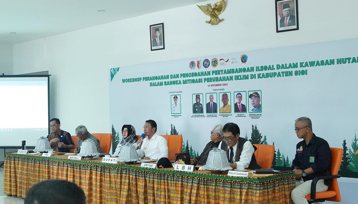 Workshop Penanganan Tambang Ilegal dalam Kawasan Hutan di Sigi
