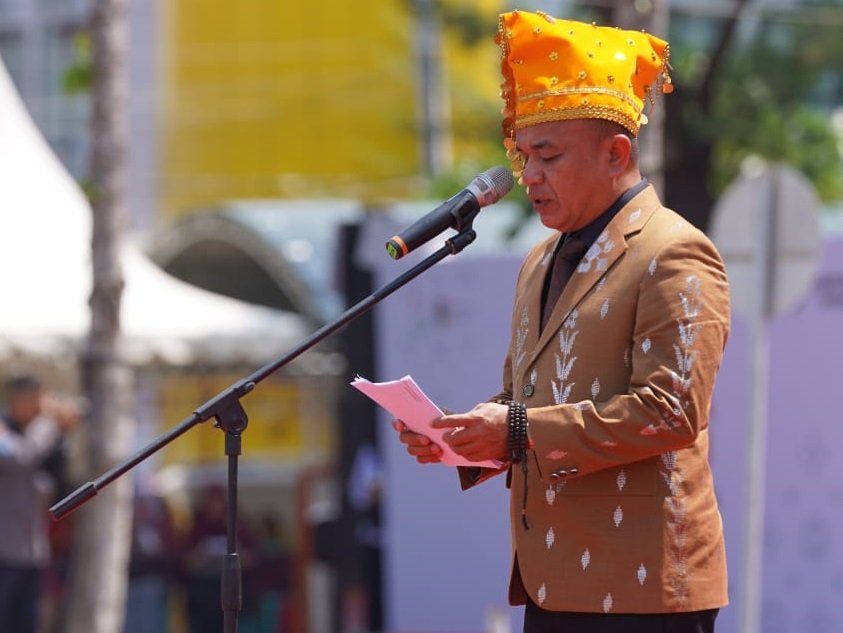 Upacara Peringatan HUT ke-45 Kota Palu Berlangsung Khitmat