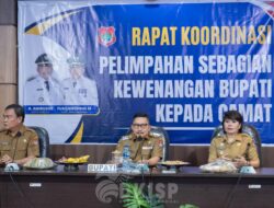 Bupati Amirudin Pimpin Rakor Pelimpahan Sebagian Kewenangan