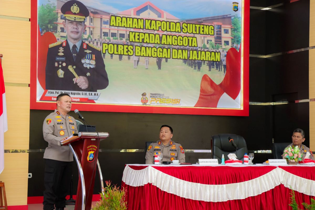 Ini Arahan Kapolda Sulteng Saat Kunker di Polres Banggai