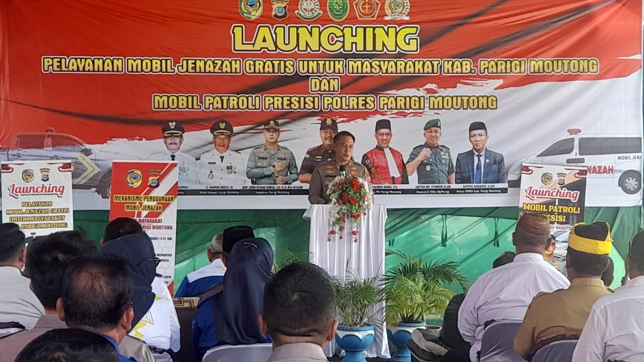 Polres Parimo Launching Layanan Mobil Jenazah Gratis