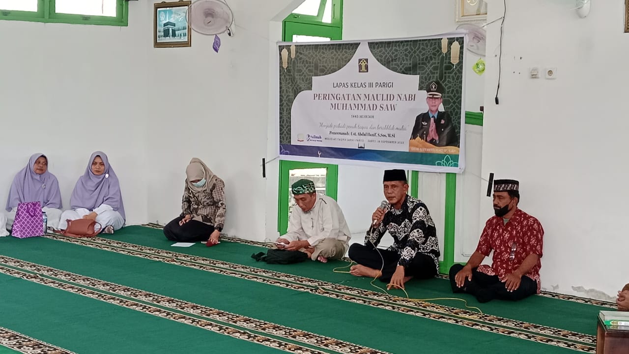 Lapas Parigi Peringati Maulid Nabi Muhammad SAW Bersama Wabin