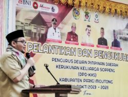 Hadiri Pelantikan DPD-KKS, Begini Pesan Pj Bupati Parimo