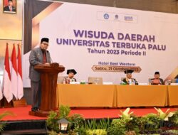 Hadiri Wisuda Daerah UT Palu, Begini Kata Pj Bupati Parimo
