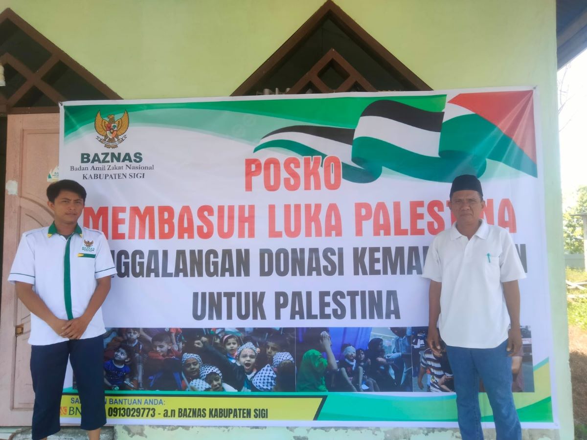 BAZNAS Sigi Buka Posko Kemanusiaan untuk Pelestina