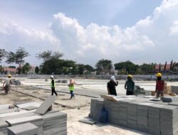 Revitalisasi Pembagunan Lapangan dan Taman Vatulemo Palu Capai 50 persen