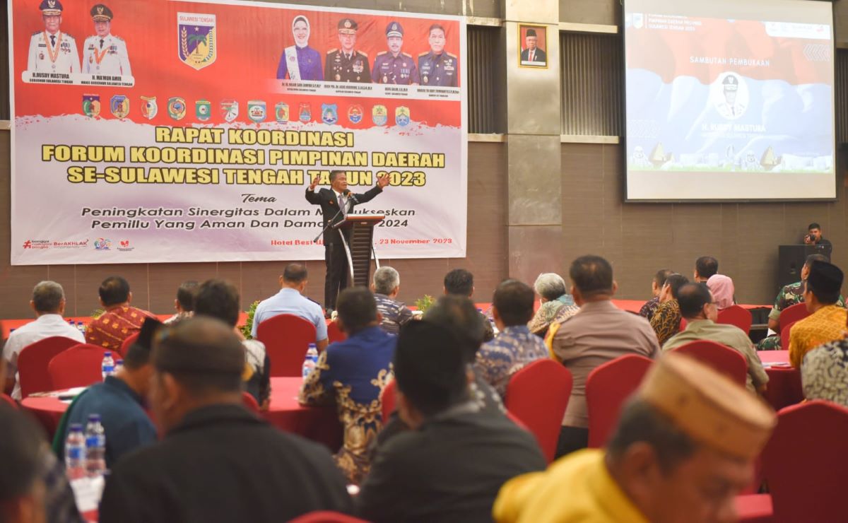 Sukseskan Pemilu 2024, Pemprov Sulteng Gelar Rakor Forkopim