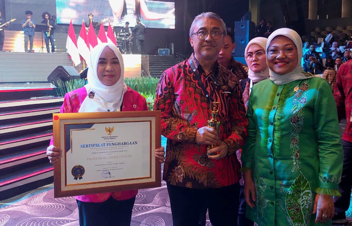 Sulteng Raih Penghargaan Produktivitas Tenaga Kerja Terbaik se-Indonesia