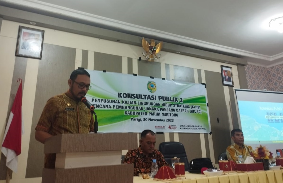 Sekda Zulfinasran Buka Konsultasi Publik II Penyusunan KLHS-RPJPD Parimo