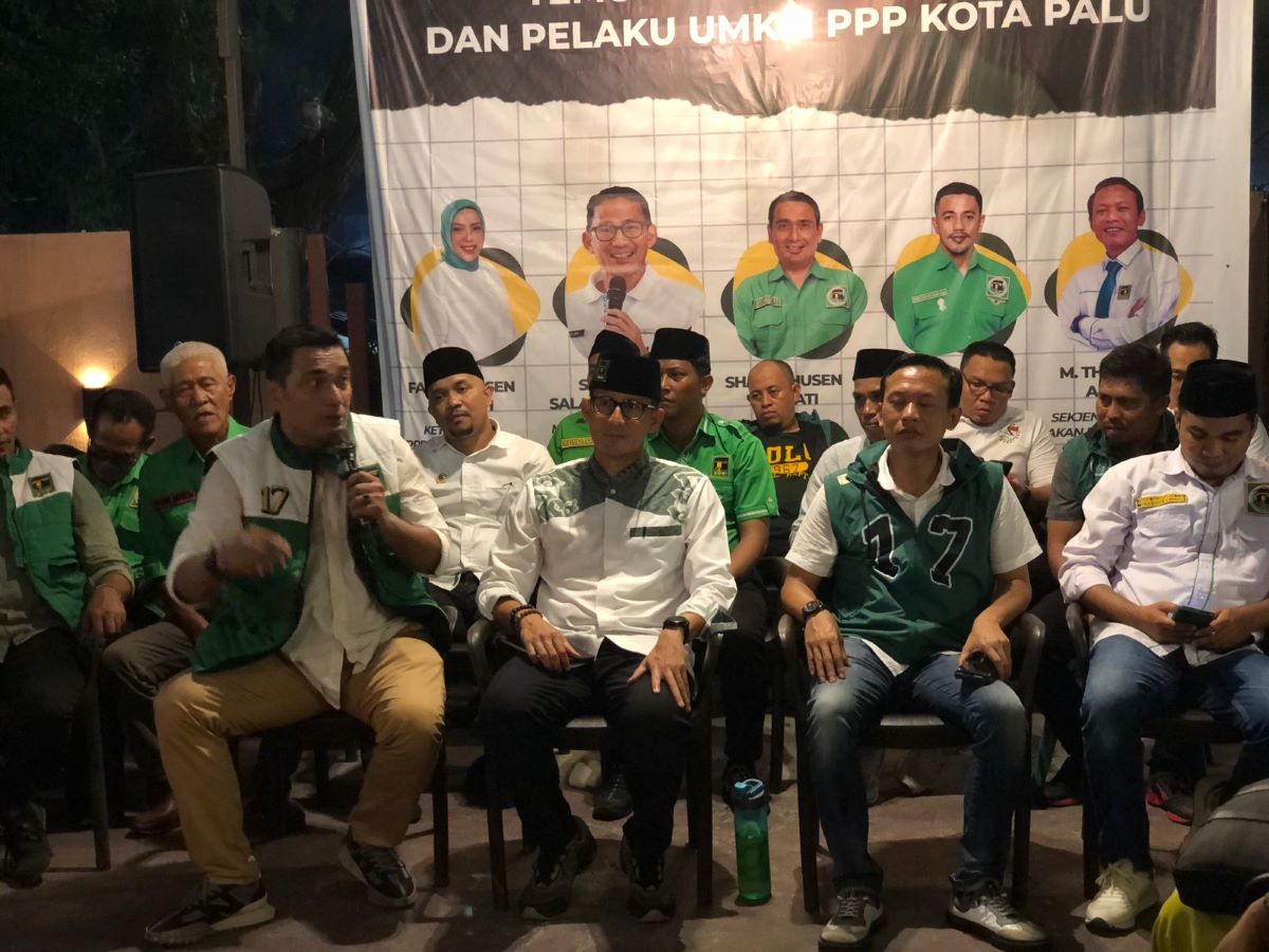 Sandiaga Uno Berkunjung ke Kota Palu, Ngopi Bareng Kader PPP