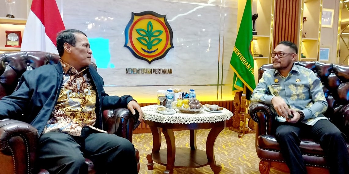Bertemu Mentan, Sekda Zulfinasran Paparkan Potensi Parimo Jadi Penyangga IKN