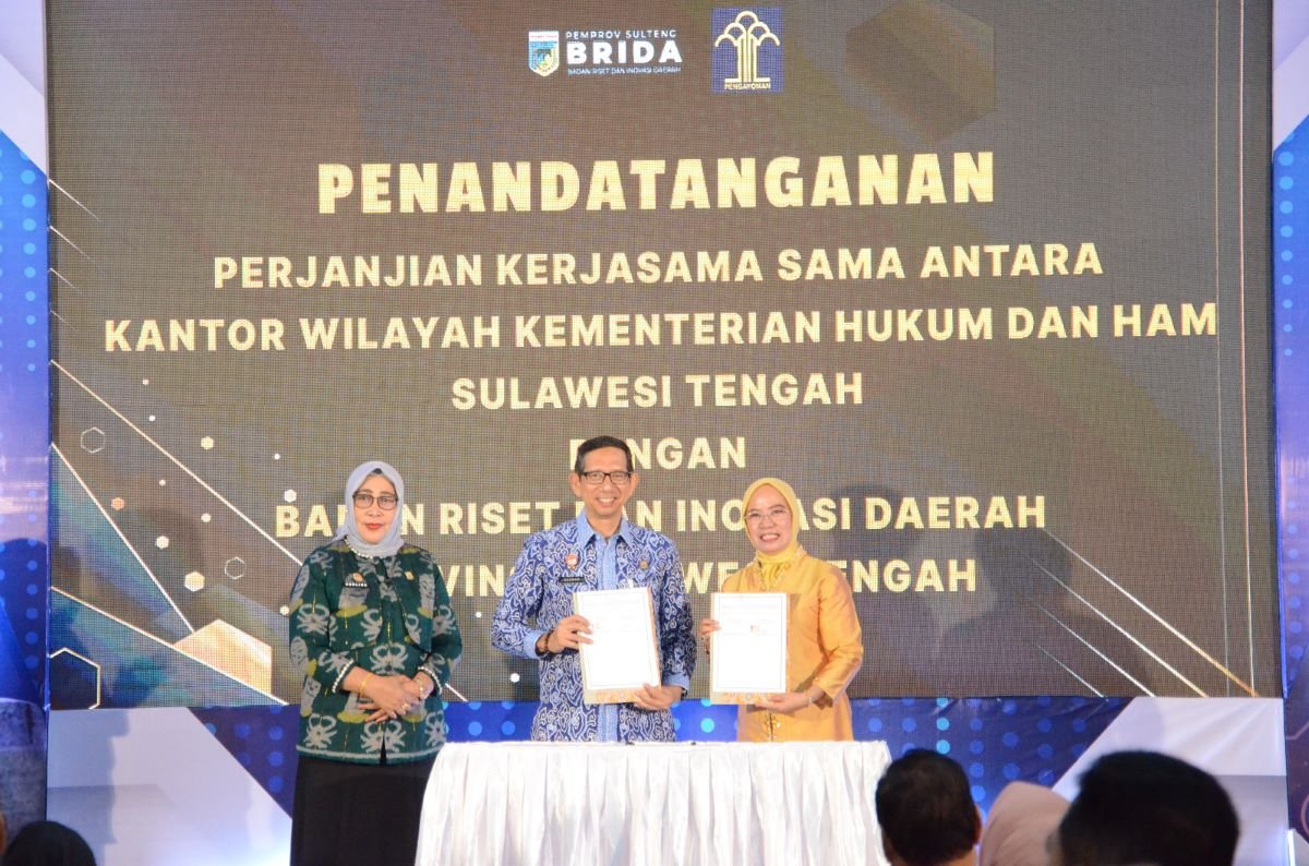 Lindungi HKI, Kakanwil Kemenkumham-BRIDA Sulteng Jalin Kerja Sama