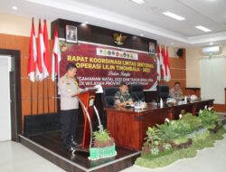 Jelang Nataru, Polda Sulteng Gelar Rakor Lintas Sektoral Operasi Lilin Tinombala