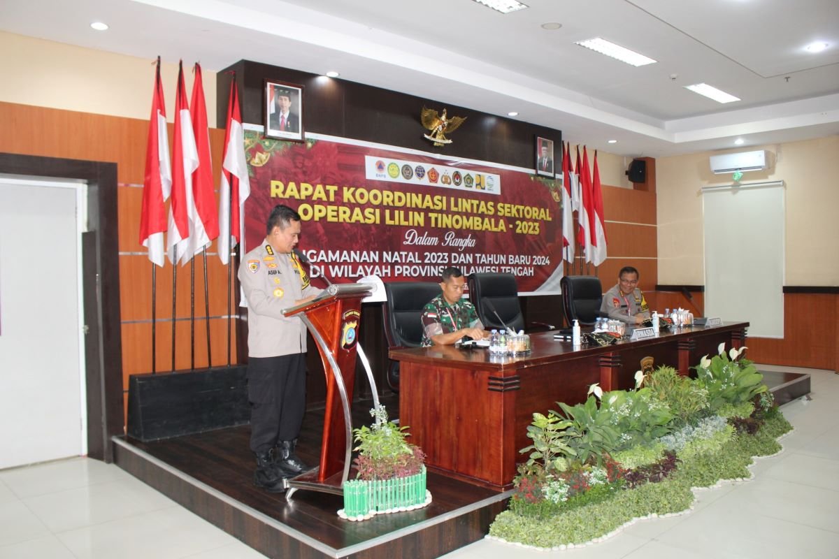 Jelang Nataru, Polda Sulteng Gelar Rakor Lintas Sektoral Operasi Lilin Tinombala