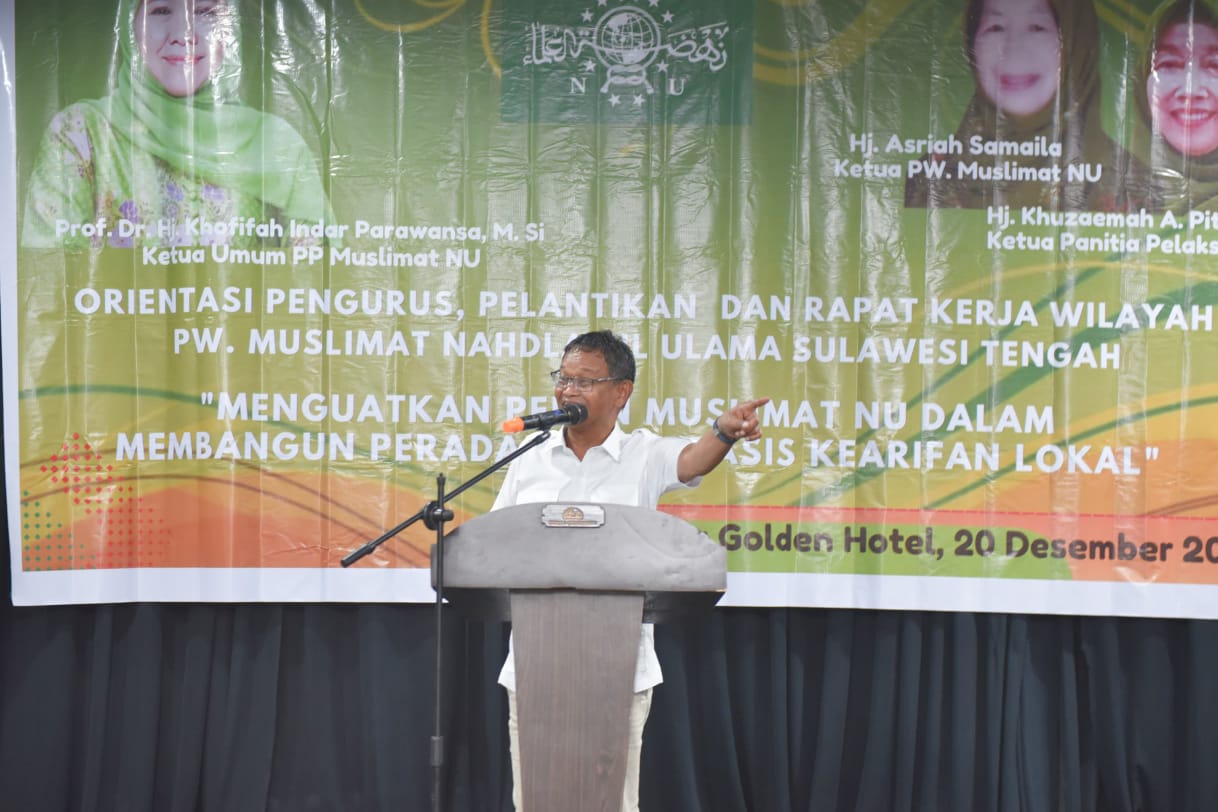 Hadiri Pelantikan dan Raker Muslimat NU, Ini Pesan Gubernur Sulteng