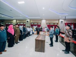 Awal 2024, Bupati Amirudin Lantik 65 Pejabar di Jajaran Pemda Banggai
