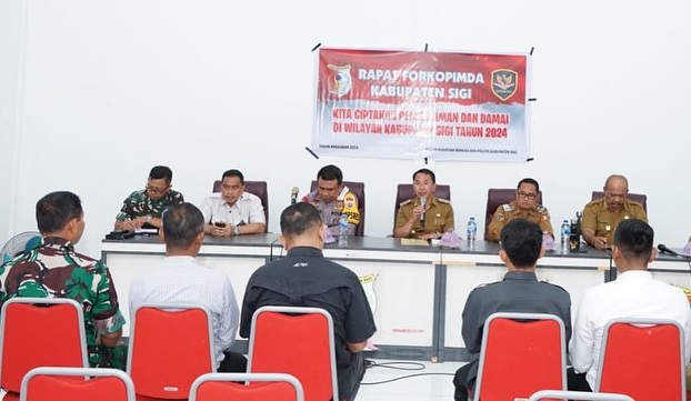 Bupati Sigi Pimpin Rapat Forkopimda, Bahas Pengamanan Pemilu 2024