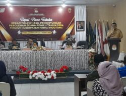 Pj Bupati Parimo Berharap Rekapitulasi Perhitungan Suara Lancar dan Kondusif