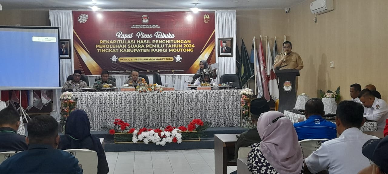 Pj Bupati Parimo Berharap Rekapitulasi Perhitungan Suara Lancar dan Kondusif