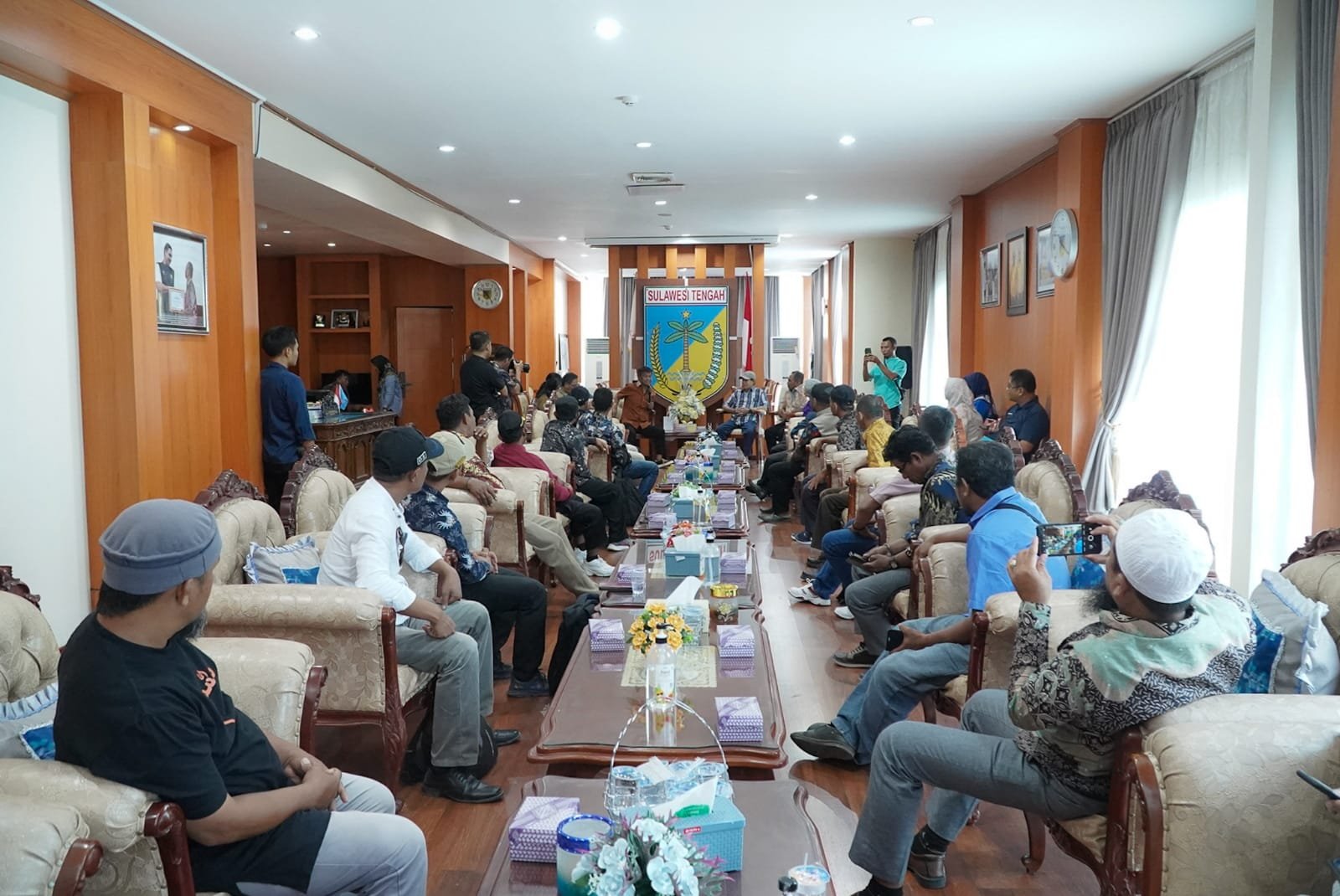 Gubernur Sulteng Terima Audiensi 19 Kades se-Kecamatan Ampibabo