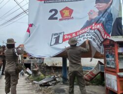 Masa Tenang Pemilu, 367 APK di Kecamatan Parigi Ditertibkan
