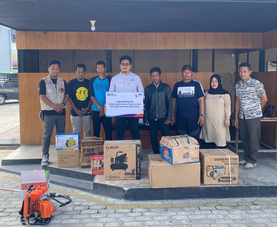 Jaga Lingkungan Sosial, BRI Cabang Parigi-BNPT Salurkan Bantuan TJSL