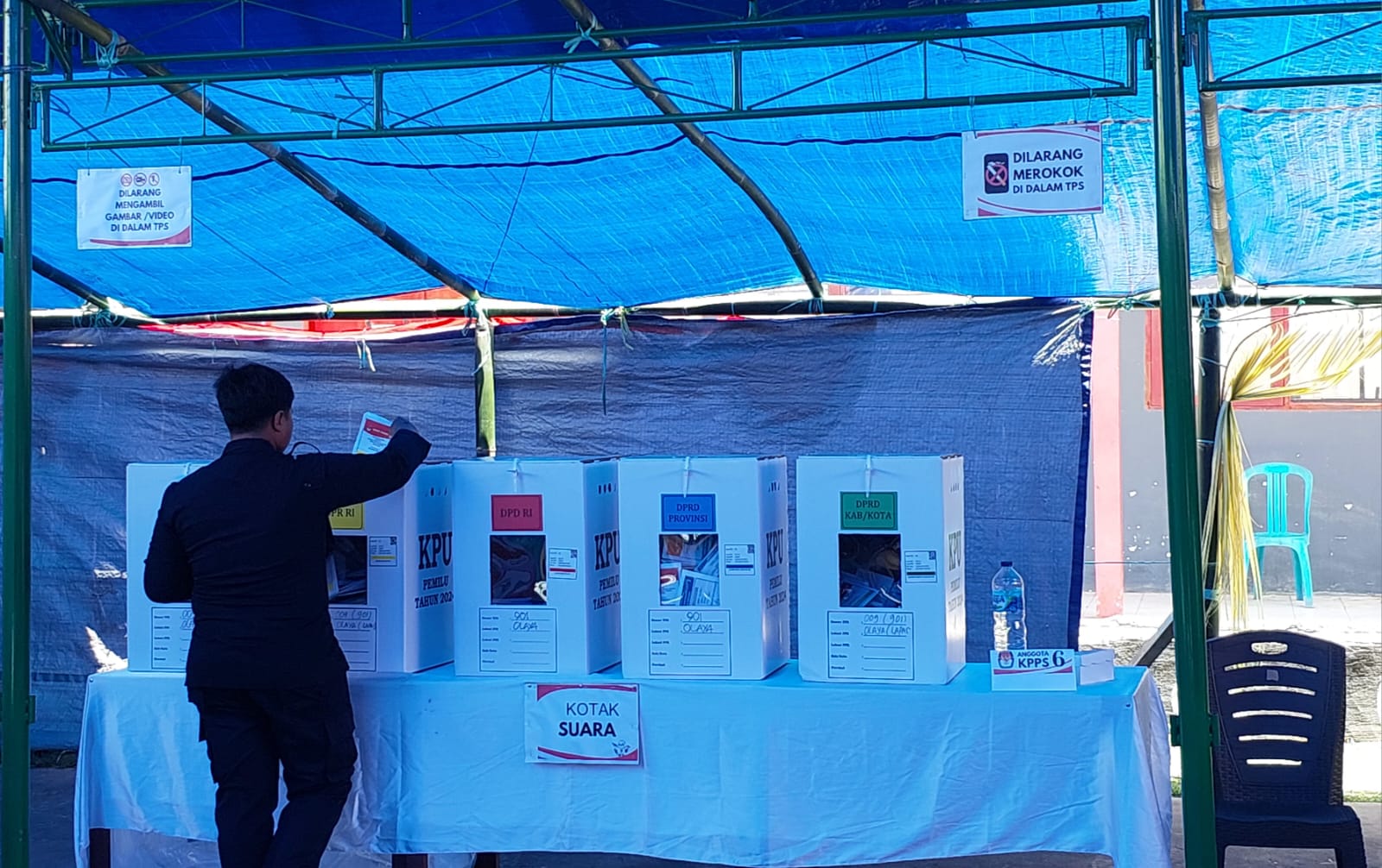 TPS Khusus, Ratusan Wabin Lapas Parigi Salurkan Hak Suara pada Pemilu 2024